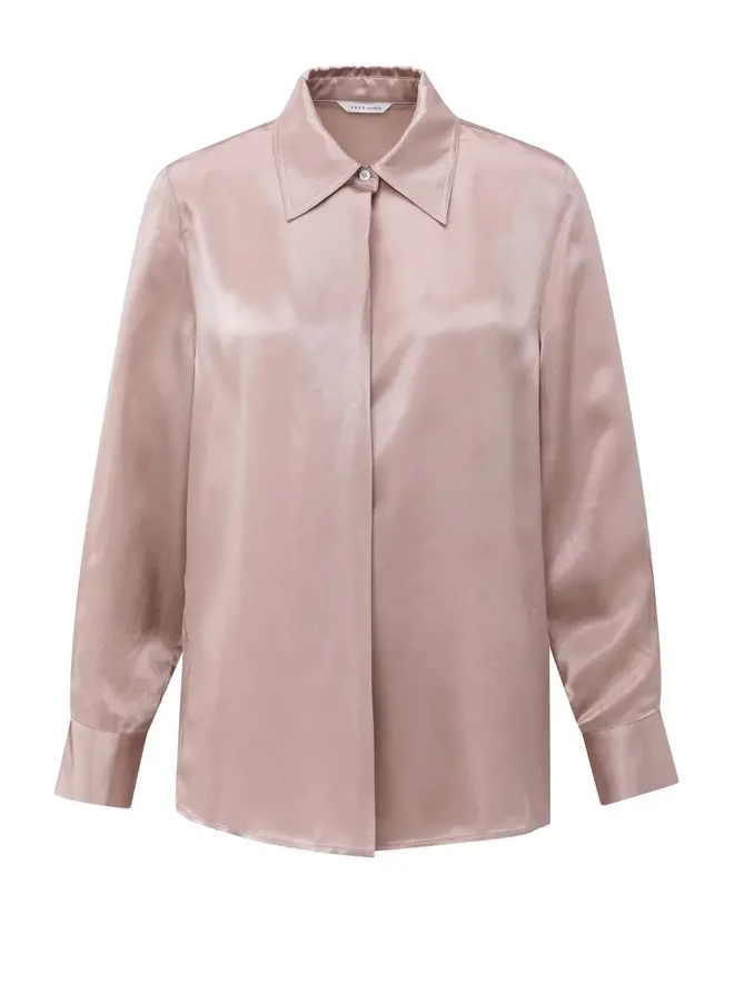 YAYA Satijnen Blouse 01701326510 - Shadow Gray Pink