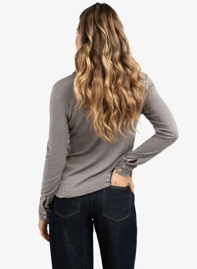 YAYA Blouse 01209109510 - Taupe Grey Melange