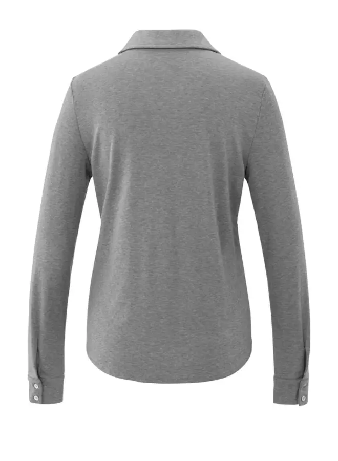 YAYA Jersey Blouse 01-209109-510 - 990322 Taupe Grey Melange