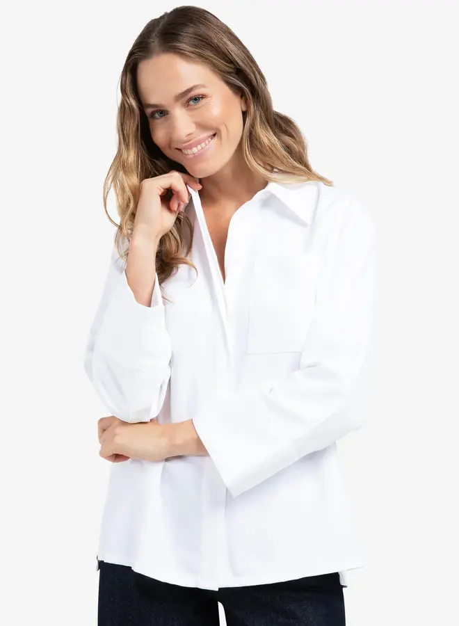 YAYA Blouse Oversized 01201192510 - Pure White