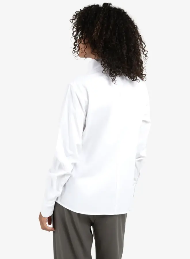 YAYA Blouse Hoge V-hals 01-201181-510 - 00000 Pure White