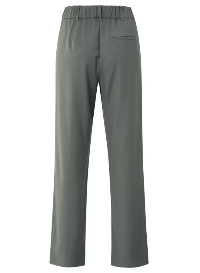 YAYA Broek Wijde Pijpen En Split 01-301227-510 - 80307 Dark Night Grey