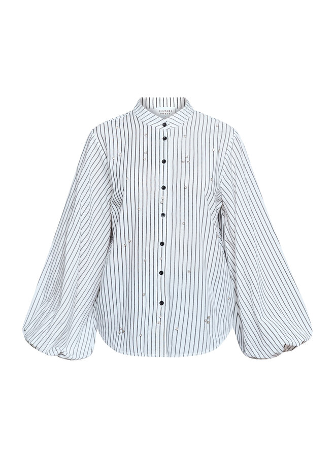 Sisters Point Blouse Elaisa 19405 - White/Black