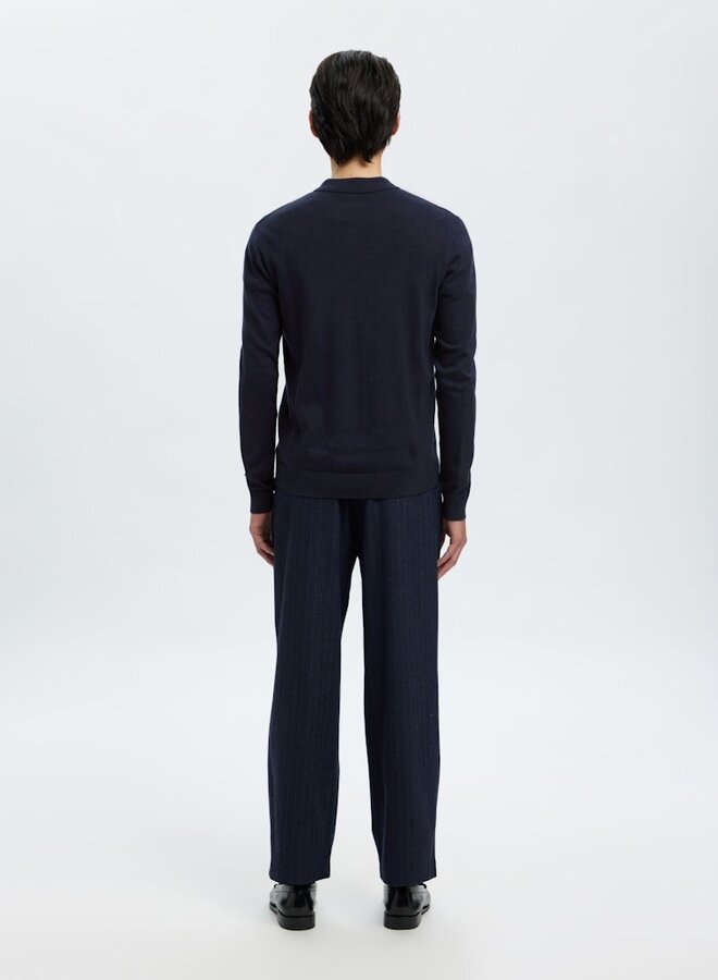 Selected Half Zip Trui Polo SLHBERG 16094271 - Navy Blazer