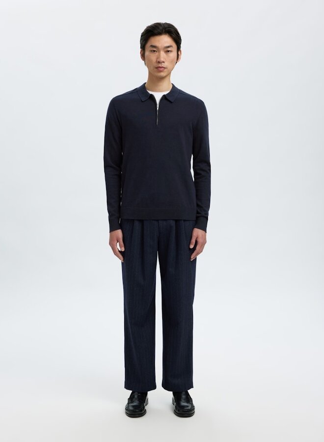 Selected Half Zip Trui Polo SLHBERG 16094271 - Navy Blazer