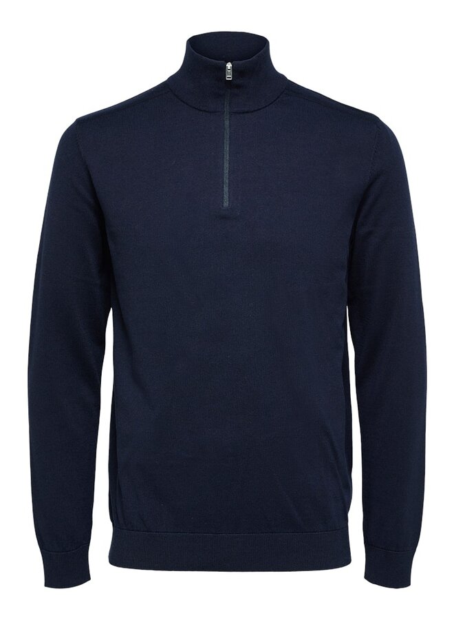 Selected Half Zip Trui  SLHBERG 16074687 - Navy Blazer Melange