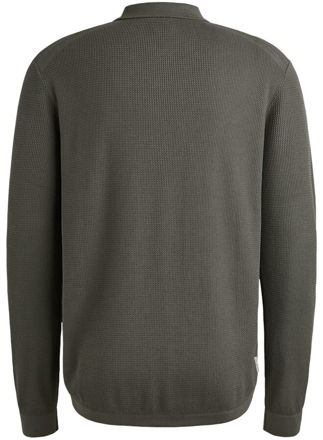 CAST IRON Polo cotton modal CPS2509822 -  Granite Gray