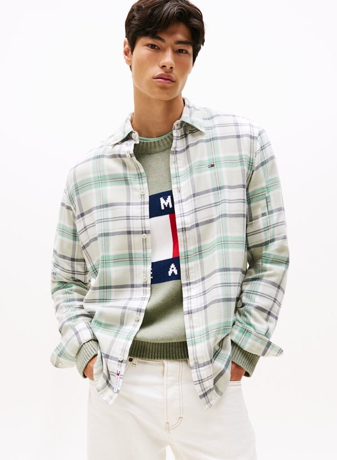 Tommy Hilfiger Overhemd DM0DM22024 - Cloudy Jade / Big Check