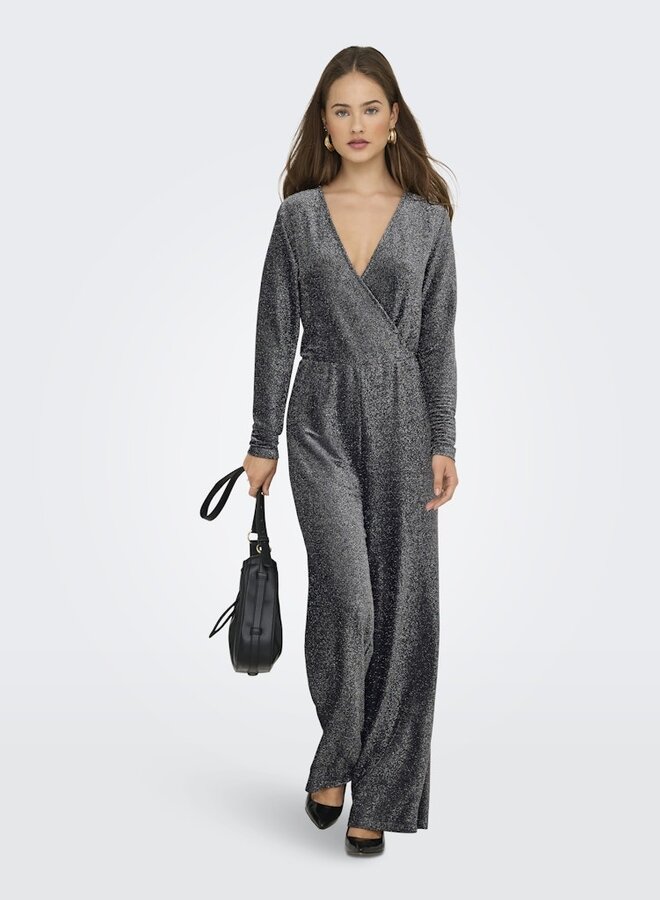 Jumpsuit ONLRICH 15360280 - Black Detail:Silver Glitter