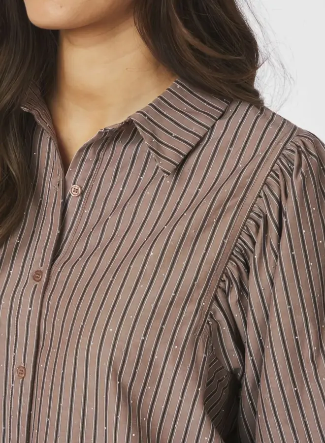 Neo Noir 166416 Etta Soft Stripe Stonet - 210 Brown