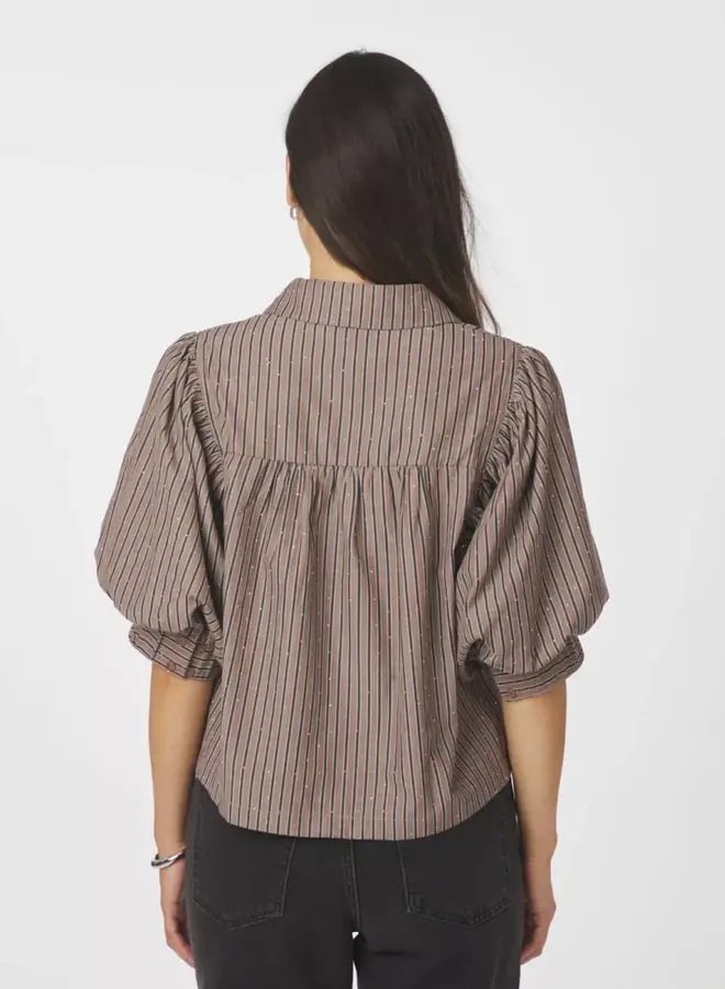Neo Noir 166416 Etta Soft Stripe Stonet - 210 Brown