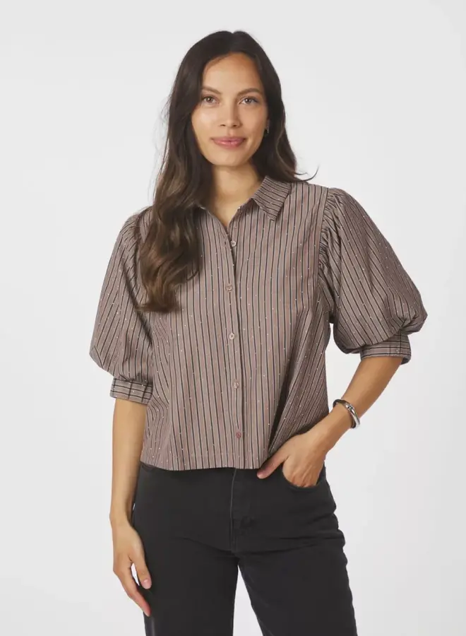 Top 166416 Etta Soft Stripe Stonet - 210 Brown
