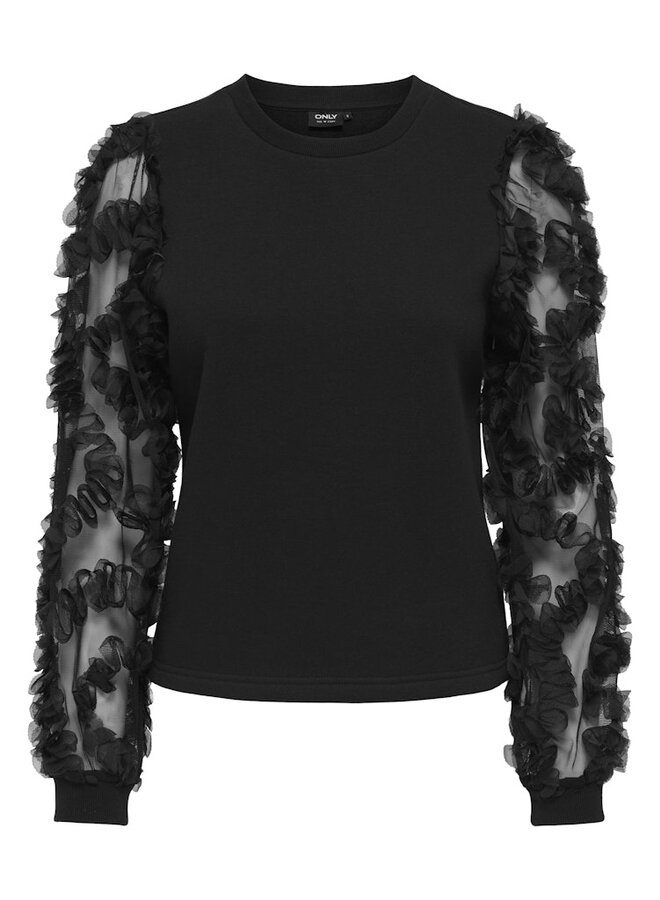 only - Black Detail:Black mesh sleeves - 1400.99.2522 - 99