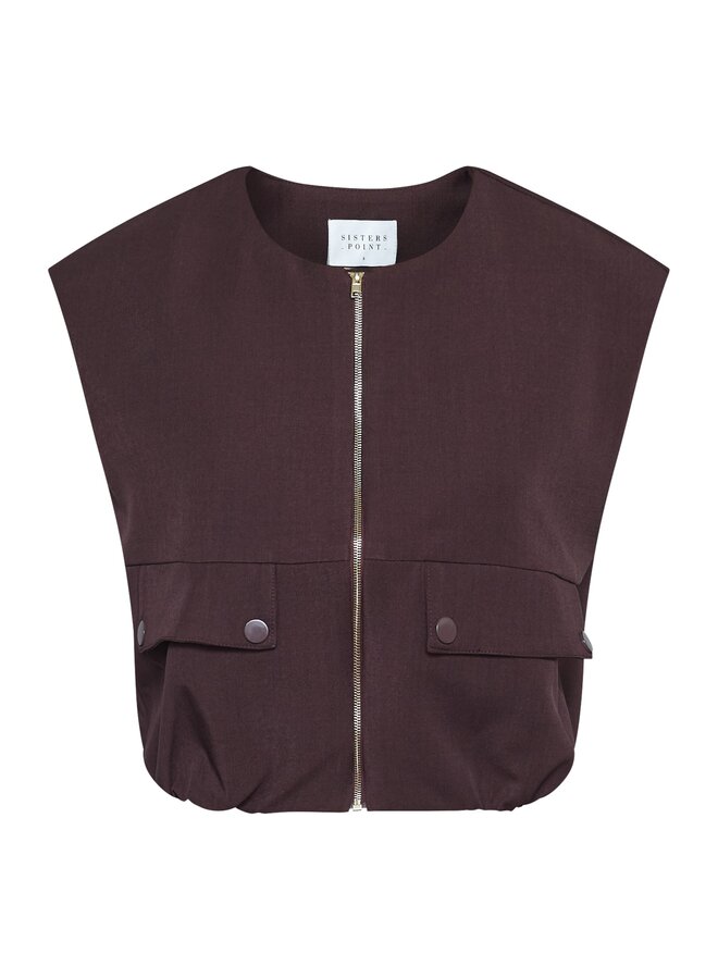 Sisters Point 19298 GARWIN-VE3 Vest - 222 D. Chocolate