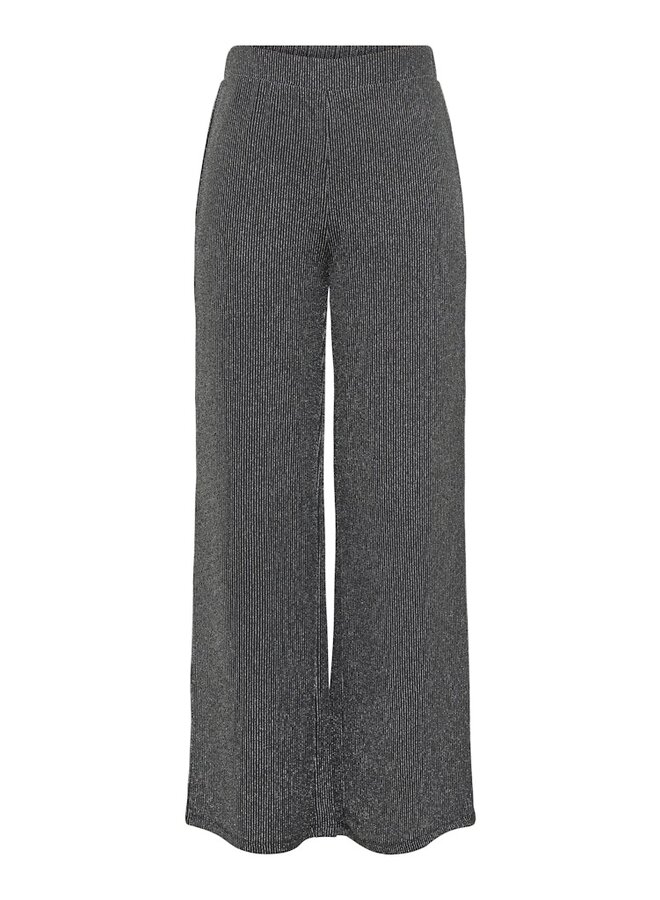 Only Broek ONLCAROL 15360961 - Black Stripes & Silver Glitter