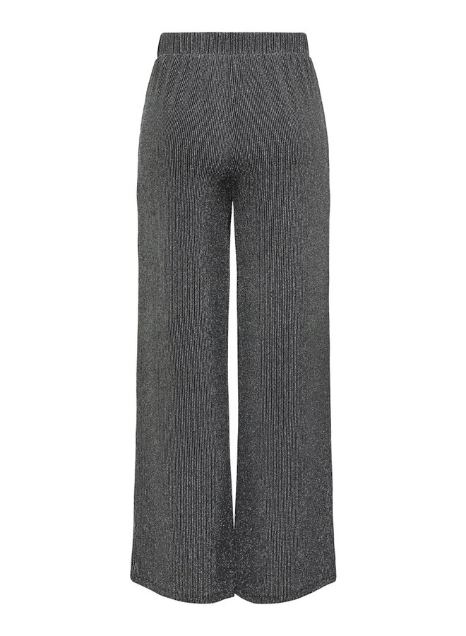 Only Broek ONLCAROL 15360961 - Black Stripes & Silver Glitter