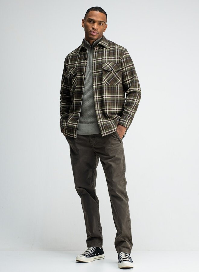 Butcher of Blue Overshirt Check Chief M2524040 - 730 Forest Green