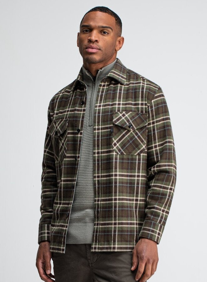 Butcher of Blue Overshirt Check Chief M2524040 - 730 Forest Green