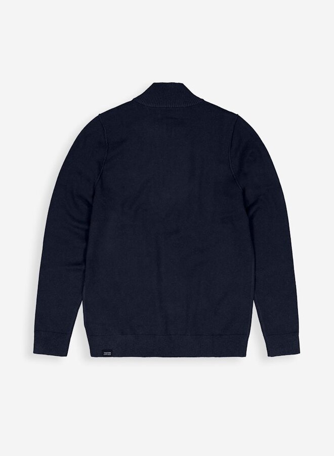 Butcher of Blue Half-Zip Trui Clifden 1926002 - 890 Alaska Blue