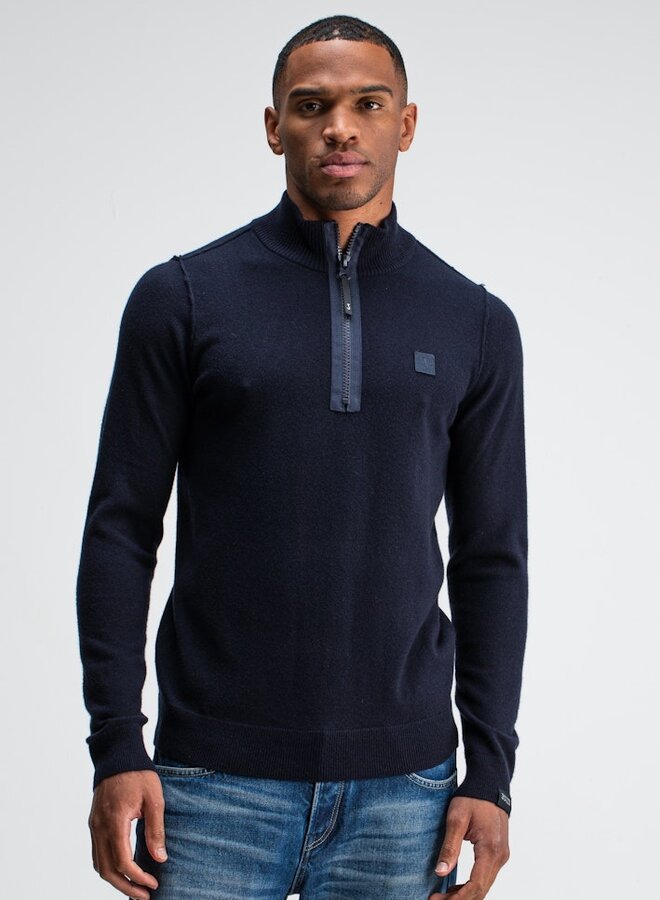 Butcher of Blue Half-Zip Trui - 890 Alaska Blue - 2400.30.0090 - 30