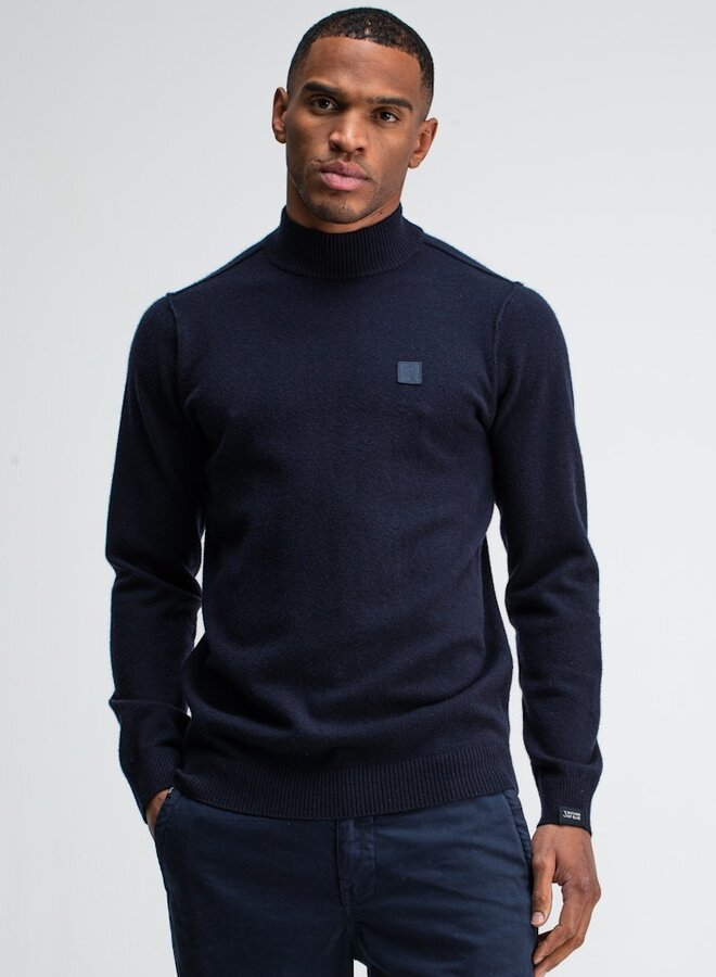 Trui Mock-Neck Clifden M2526005 - 890 Alaska Blue
