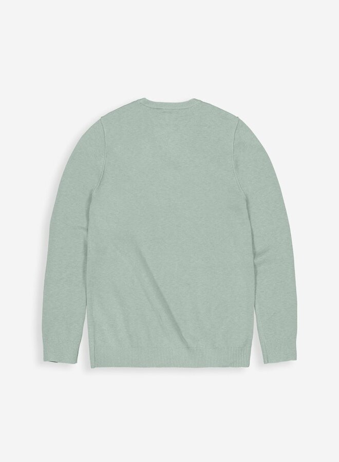 Butcher of Blue Trui Clifden Crewneck 1926003 - 722 Ice Green