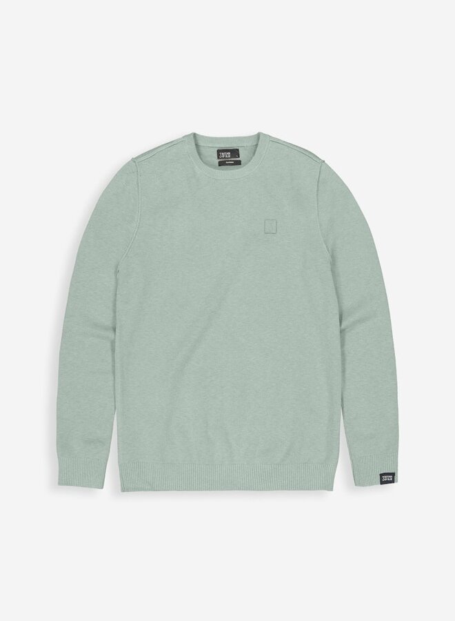 Butcher of Blue Trui Clifden Crewneck 1926003 - 722 Ice Green