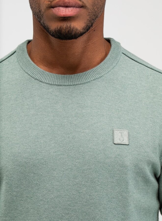 Butcher of Blue Trui Clifden Crewneck 1926003 - 722 Ice Green