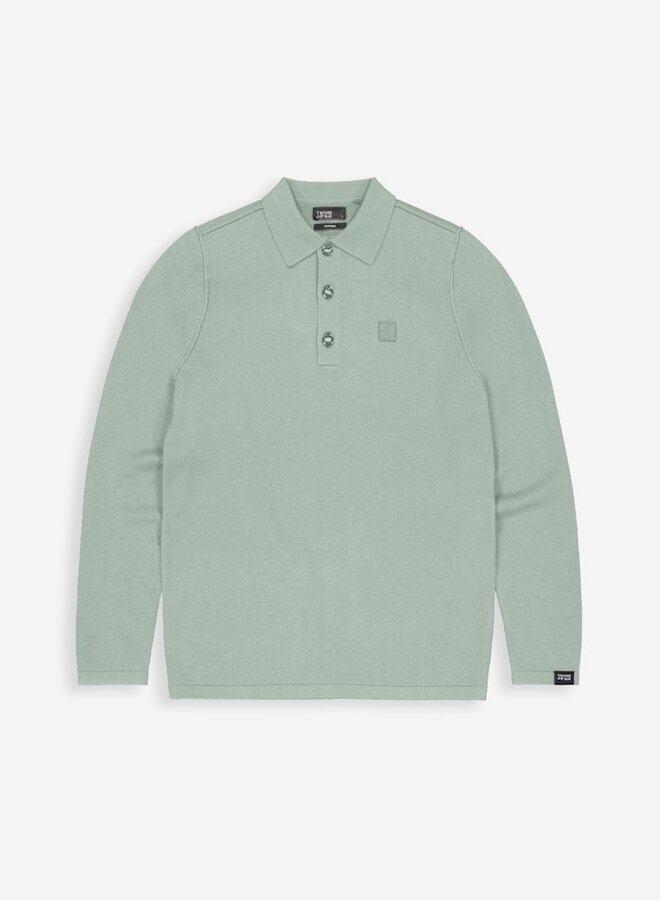 Butcher of Blue Trui Clifden Polo M2126015 - 722 Ice Green