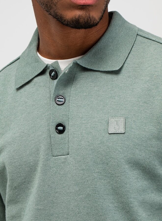 Butcher of Blue Trui Clifden Polo M2126015 - 722 Ice Green