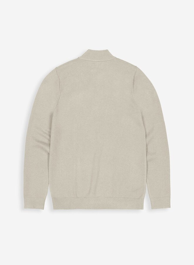 Butcher of Blue Half-Zip Trui Clifden 1926002 - 697 Lt. Sand
