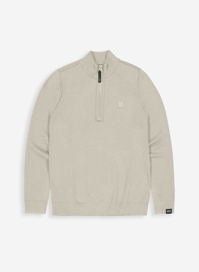 Butcher of Blue Half-Zip Trui Clifden 1926002 - 697 Lt. Sand