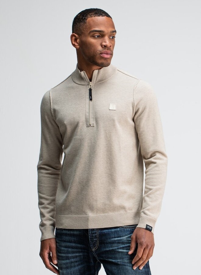 Half-Zip Trui Clifden 1926002 - 697 Lt. Sand