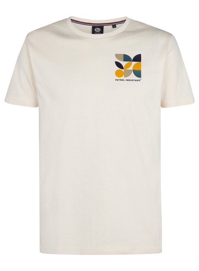 Petrol T-Shirt SS Classic Print M-3050-TSR617 - Raw Sand