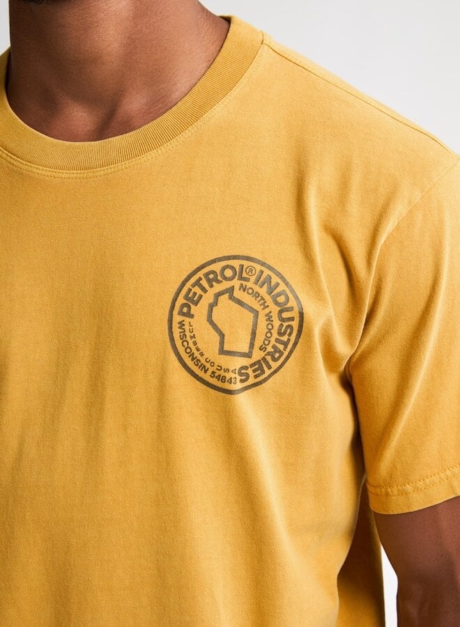 Petrol  T-Shirt SS Classic Print M-3050-TSR616 - Sunflower