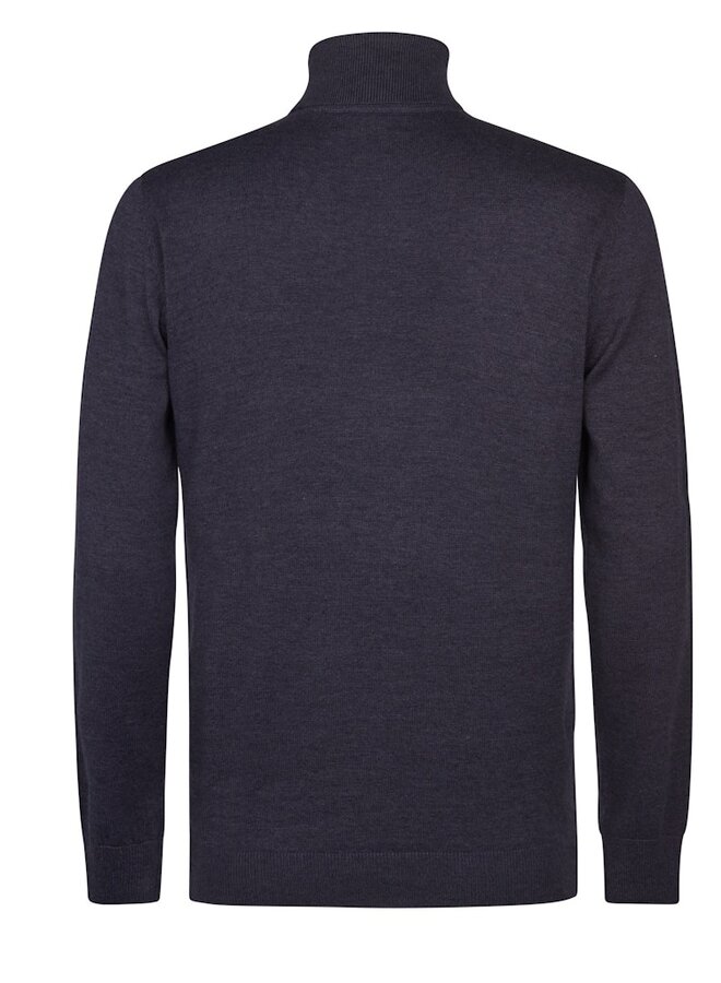 Petrol Coltrui Knitwear Collar Basic M-ROS-KWC260 - Royal Navy
