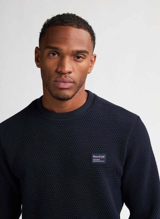 Petrol Trui Sweater Round Neck M-3050-SWR300 - Royal Navy