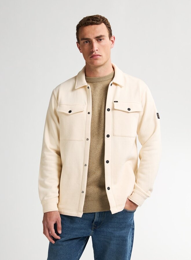Petrol Overshirt Sweater Collar M-3050-SWC341 - Raw Sand