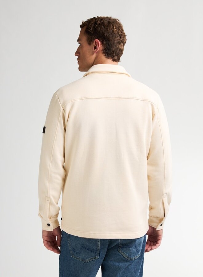 Petrol Overshirt Sweater Collar M-3050-SWC341 - Raw Sand