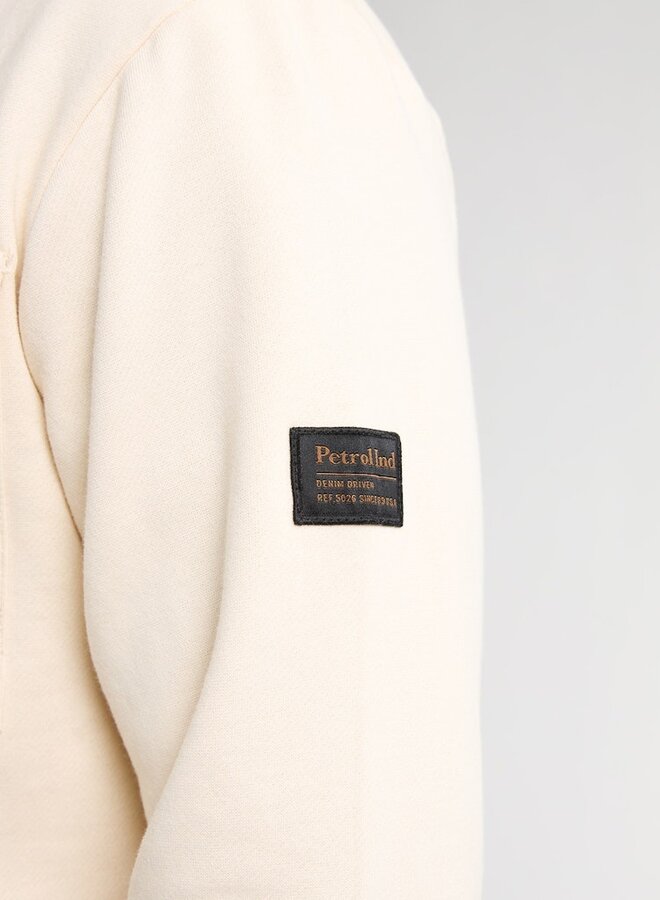 Petrol Overshirt Sweater Collar M-3050-SWC341 - Raw Sand