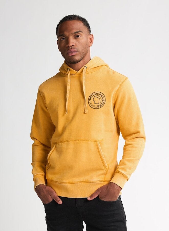 Petrol Hoodie Sweater Hooded Print M-3050-SWH311 - Sunflower