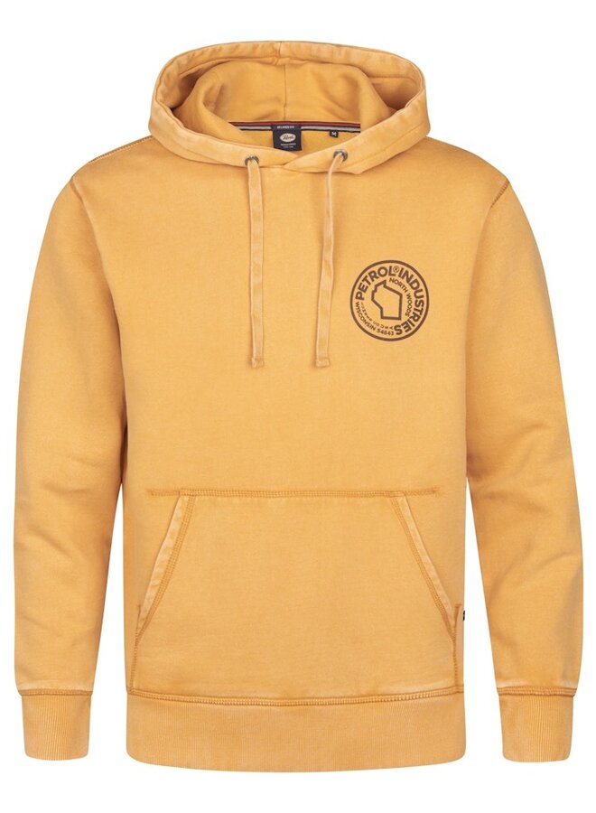 Petrol Hoodie Sweater Hooded Print M-3050-SWH311 - Sunflower