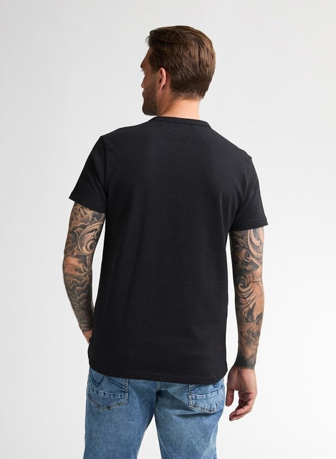 Petrol T-Shirt SS M-3050-TSR624 - Deep Black