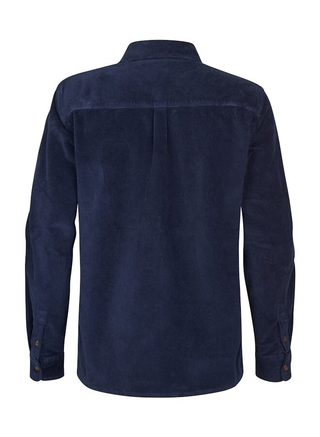 Petrol Overshirt Shirt Long Sleeve Uni M-3050-SIL427 - Deep Capri