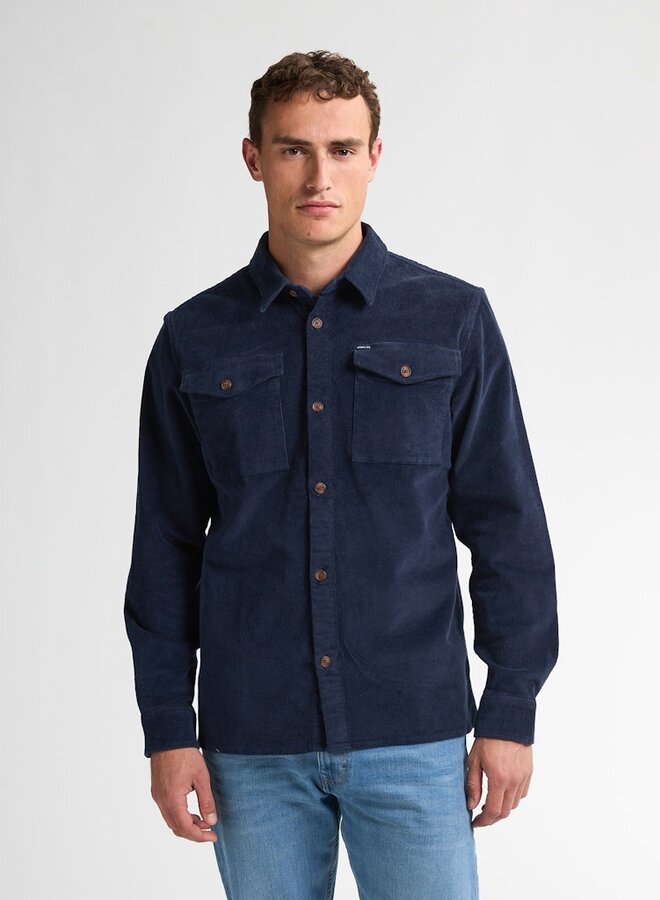 Petrol Overshirt Shirt Long Sleeve Uni M-3050-SIL427 - Deep Capri