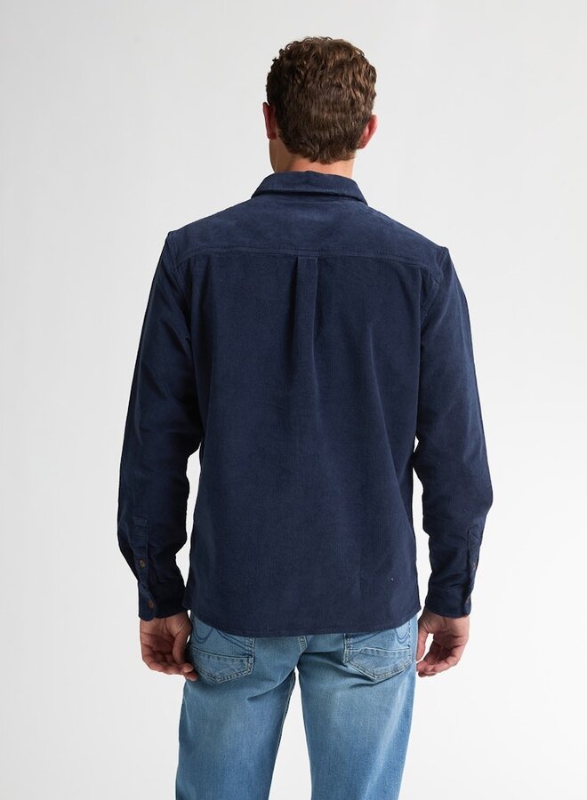 Petrol Overshirt Shirt Long Sleeve Uni M-3050-SIL427 - Deep Capri