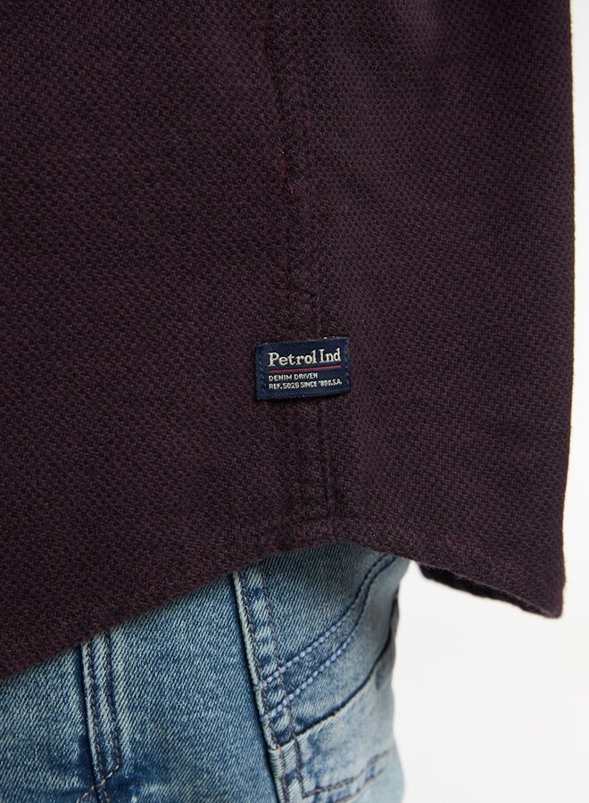 Petrol Overhemd Shirt Long Sleeve Uni M-3050-SIL407 - Syrup