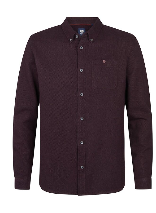 Petrol Overhemd M-3050-SIL407 - Syrup