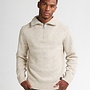 Petrol Trui half zip M3050KWC258 - Antique White Melee