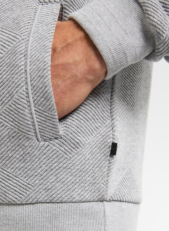 Petrol Vest Sweater Collar Zip M-3050-SWC315 - Light Grey
